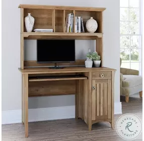 Salinas Reclaimed Pine Small Computer Desk with Hutch