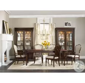 Ashford Heights Traditional Mahogany Upholstered Side Chair Set Of 2