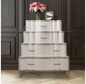 London Place Creamy Pearl 6 Drawer Chest