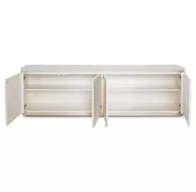 London Place Creamy Pearl 78" Media Cabinet
