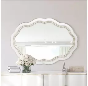 London Place Creamy Pearl Wall Mirror