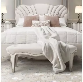 London Place Creamy Pearl 57" Bed Bench