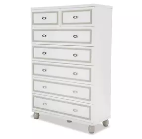 Skyline Cloud White 7 Drawer Chest