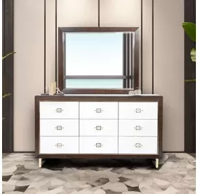 Belmont Place Espresso Dresser and Mirror