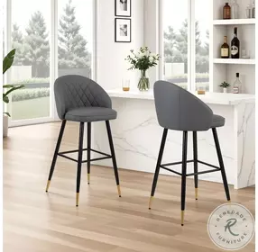 Oliver Gray Bar Stool Set Of 2