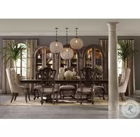 Rhapsody Rustic Walnut Bunching Curio Cabinet