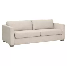 Bronze Bay Flax Linen Performance Fabric 95" Neiman Sofa