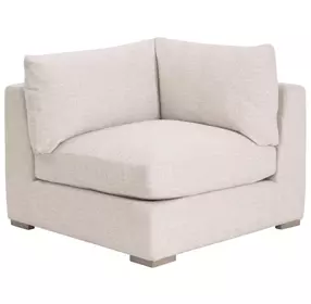 Newport Beige Performance Fabric Outdoor Modular Corner Chair
