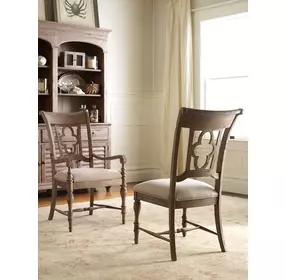 Homestead Pine Heather Upholstered Arm Chair Set of 2