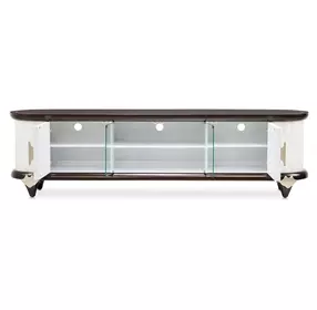 Paris Chic Espresso 80" Media Cabinet