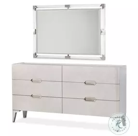 Skyline Ash Gray Dresser And Mirror Set