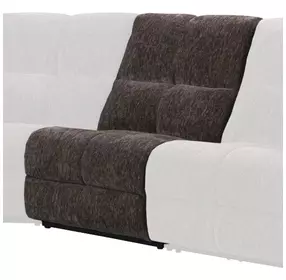 Bronco Plush Umber Armless Chair