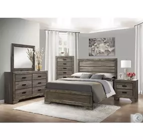 Grayson Gray Oak Dresser With Mirror