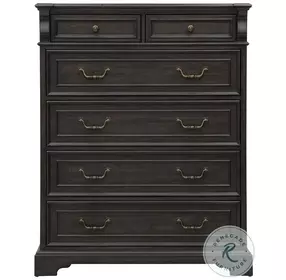 Hickory Creek Brown Velvet 6 Drawer Chest