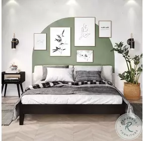 Nix Black Espresso Queen Platform Bed
