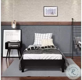 Nix Black Espresso Twin Platform Bed
