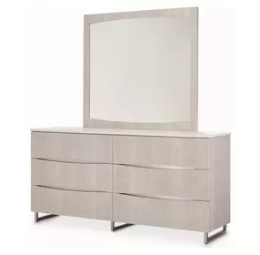 Marin Greige Dresser with Mirror