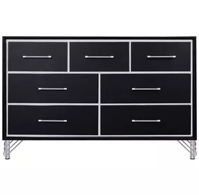 Ava Ebony 7 Drawer Dresser