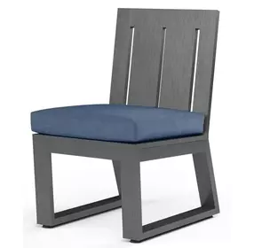 Redondo Spectrum Indigo Upholstered Outdoor Armless Dining Chair