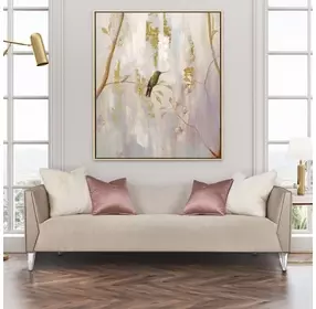 Linea Metallic 100" Sofa