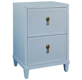 Novalie Light Blue Rectangular Side Table