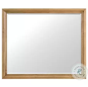 Newport Natural Oak Landscape Mirror