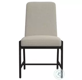 Newport Natural Oak Upholstered Side Chair Set of 2