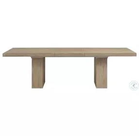Nash Weathered Sand Extendable Trestle Dining Room Set