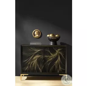 Fusion Black And Gold Willow Hall Chest