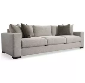 Drew Beige 110" Sofa with Pillow