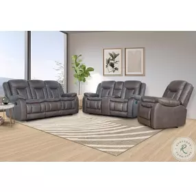 Morello Gray Glider Recliner