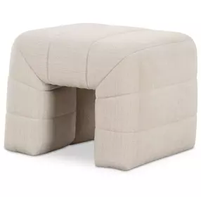 Verity Oatmeal Upholstered Stool