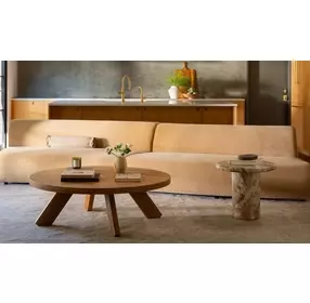 Naomi Golden Yellow 3 Piece Wave Modular Sectional