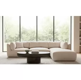 Matina Oatmeal 4 Piece Modular Lounge Sectional