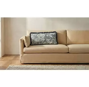 Yasmin Blue Tapestry Lumbar Cushion