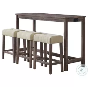 Turner Gray Multipurpose Bar Table Set