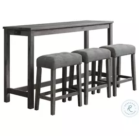 Turner Charcoal Multipurpose Bar Table Set