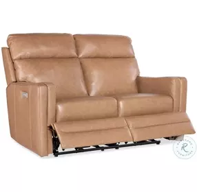 Emerson Fawn Leather Zero Gravity Power Reclining Loveseat with Power Headrest And Lumbar