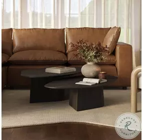 Roche Black Ash Geometric Coffee Table