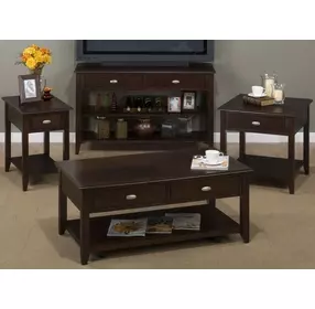 Classics Merlot Chairside Table