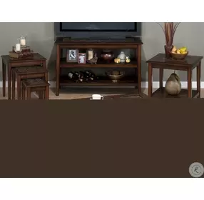 Baroque Brown Mosaic Tile Inlay Cocktail Table