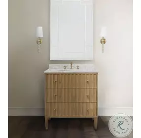 Tessa White Lacquer Bamboo Detail Mirror