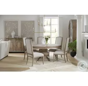 Castella Mid Tone Brown upholstered Side Chair Set Of 2