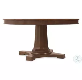 Auburn Classic Walnut Round Pedestal Dining Room Set