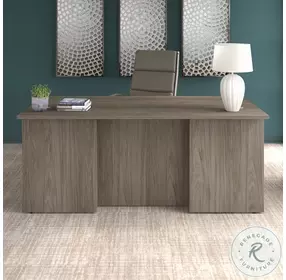 Office 500 Modern Hickory 72" Large Executive Desk