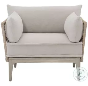 Catalonia Beige Performance Fabric Outdoor Chair