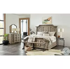 Von Rosenberg Medium Wood Tone And Black Metal Bed Bench