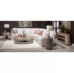 Westvale Chateau Brown Oval Sofa Table