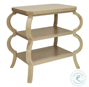 Olive Cerused Oak 3 Tier Side Table