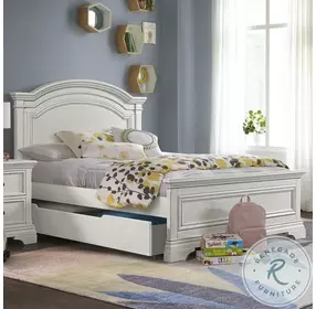 Olivia Brushed White Full Bed